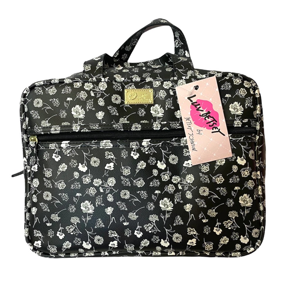 Luv Betsey Top Handle Floral Cosmetics Weekender